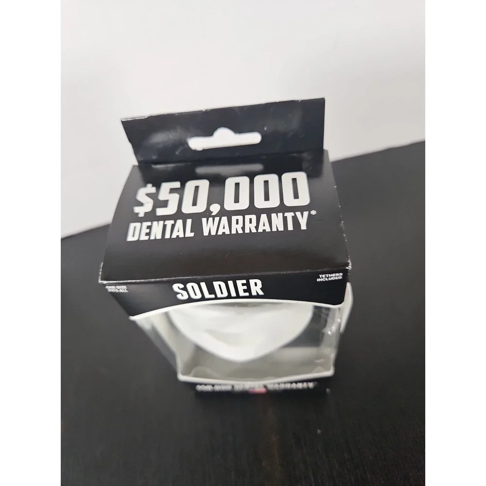 Soldier Mouthguard with Tethers – One Size Fits All – New in Box (A)
